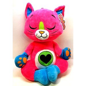 Goodstuff Large Yogimals 16" Pink Sleeping Love Meditation Yogimals Cat Plush